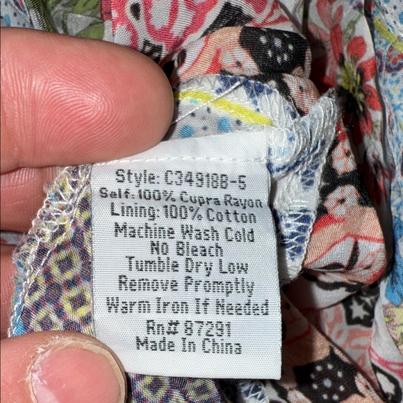 Johnny Was Multicolor Patchwork Maxi Dress embroidered small - Picture 5 of 8